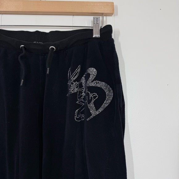 Dolls Kill X Looney Tunes Velour Rhinestone Bugs Bunny Track Suit - Picture 3 of 12